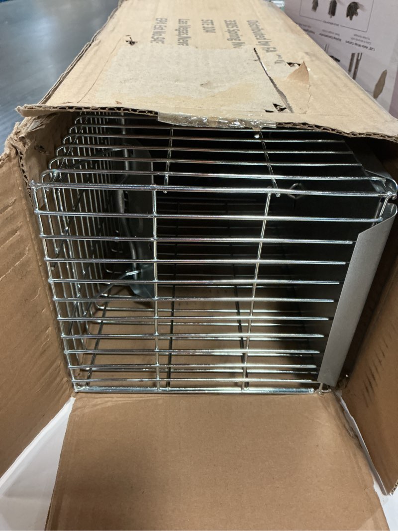Condition photo showing Good Condition for faicuk heavy duty squirrel trap chipmunk trap rat trap and other similar-size rodents - 16.3” x 6” x 6.7”