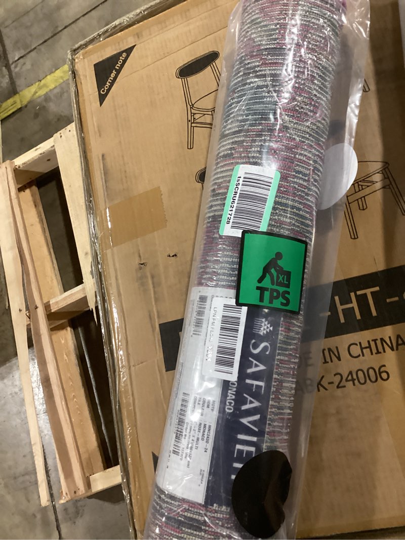 SAFAVIEH Monaco Collection Accent Rug - 2'2" x 4', Pink & Multi, Boho Medallion Distressed Design, N