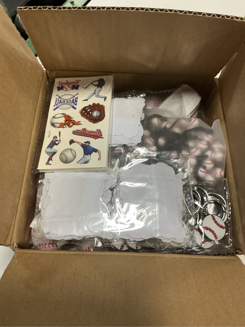 Condition photo showing New/Like New for kolewo4ever 294 pieces baseball party supplies baseball themed birthday gift goodie bags for sports party supplies