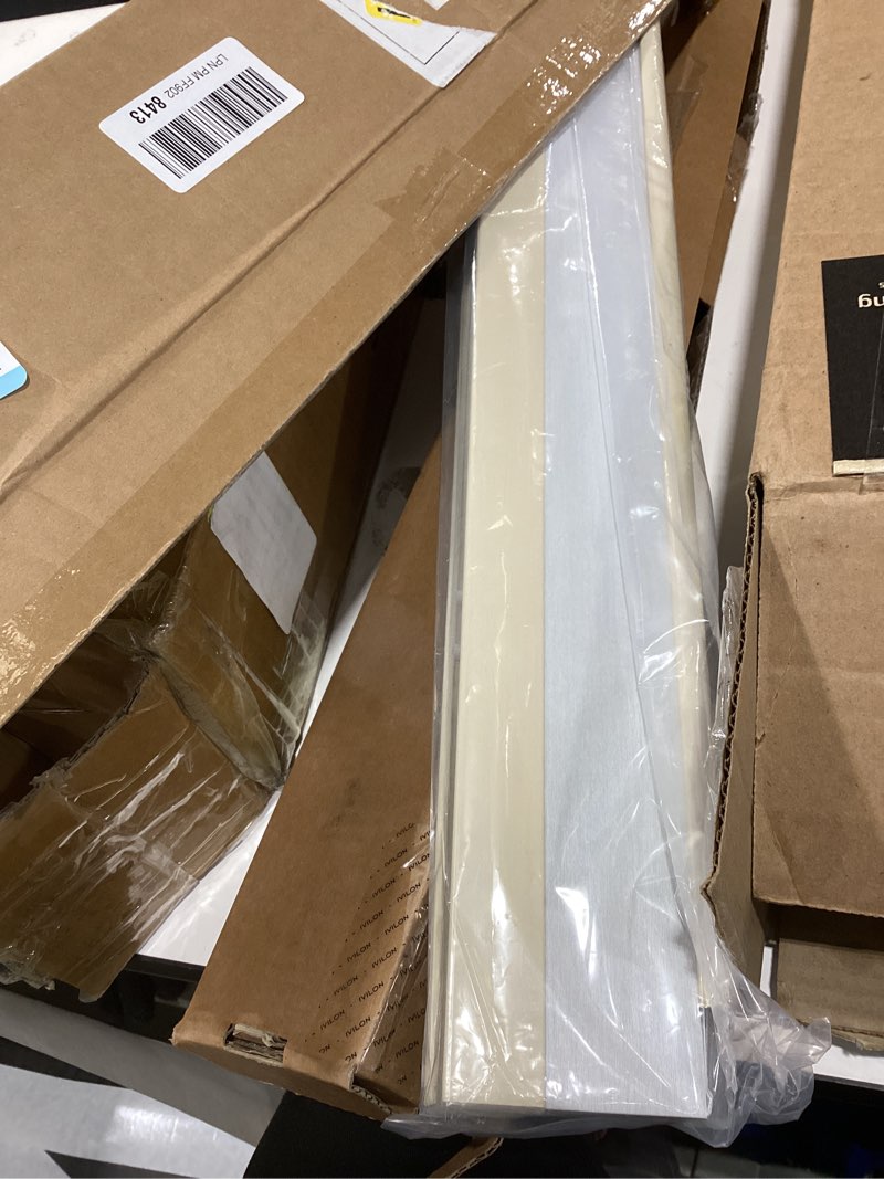 Condition photo showing Good Condition for LazBlinds Cordless Cellular Shades, Blackout Privacy Honeycomb Shades for Home, Thermal Insulation Noise Reduction Blinds for Windows, 22'' W x 64'' H, Cream Blackout-cream 22'' W x 64'' H