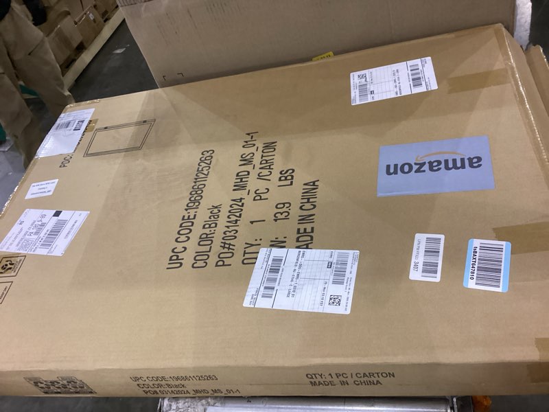 HBCY Creations Matte Black Jersey Frame Display Case - 24x36 Premium Shadow Box with Anti-Theft Lock