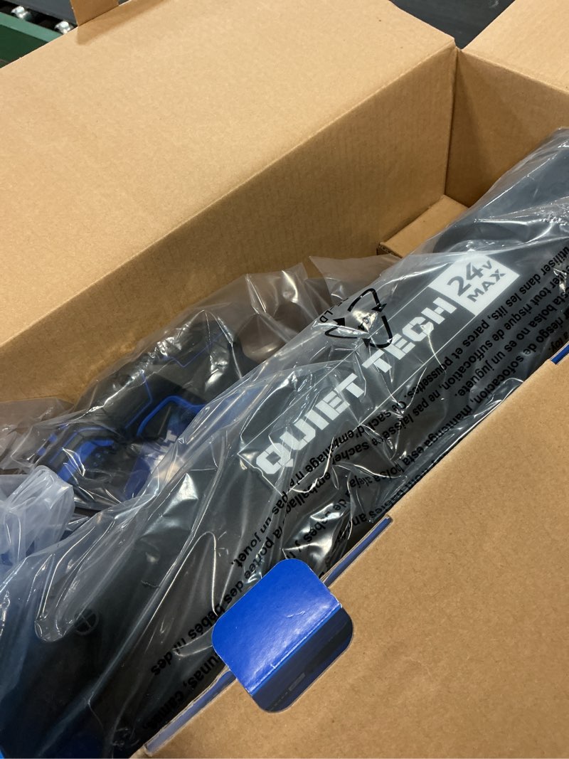 Condition photo showing Good Condition for kobalt quiet tech 24-volt 540-cfm 120-mph battery handheld leaf blower 4 ah battery included charger included