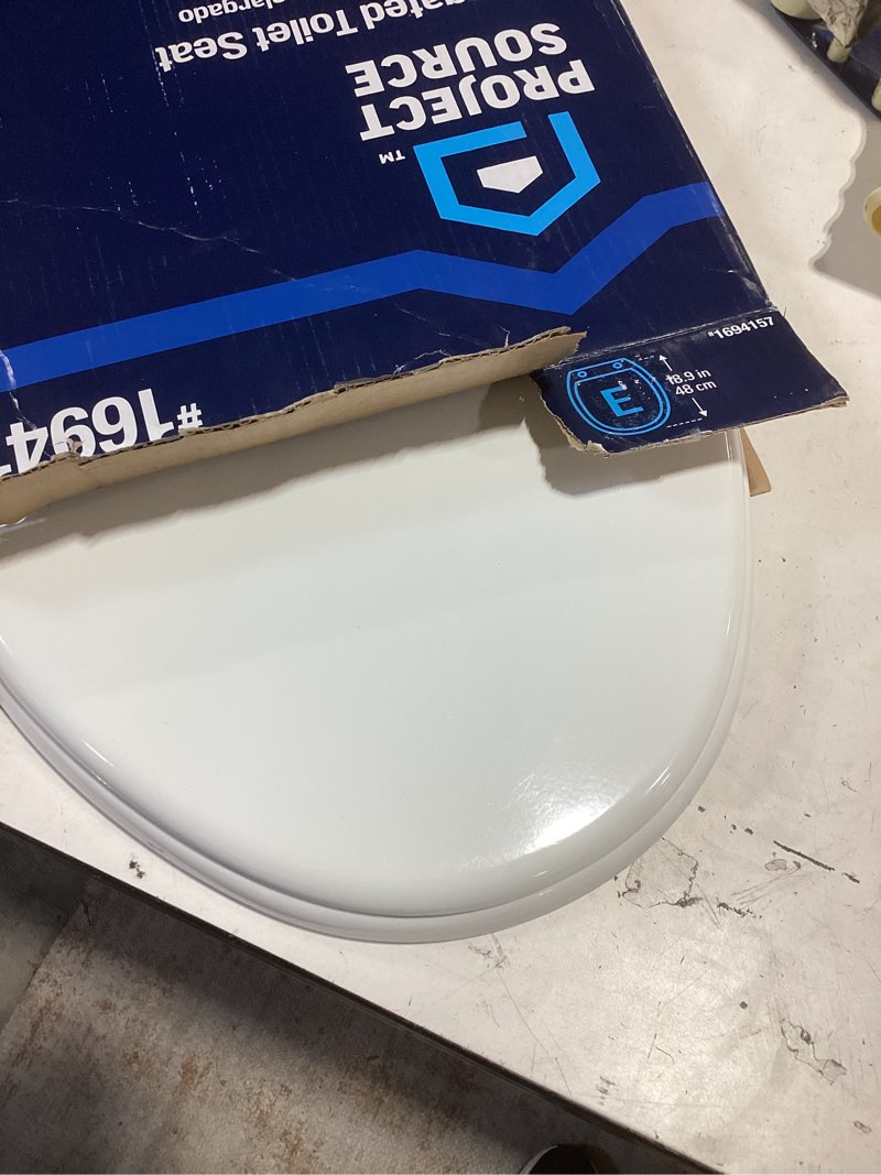 project source wood white elongated toilet seat missing piece