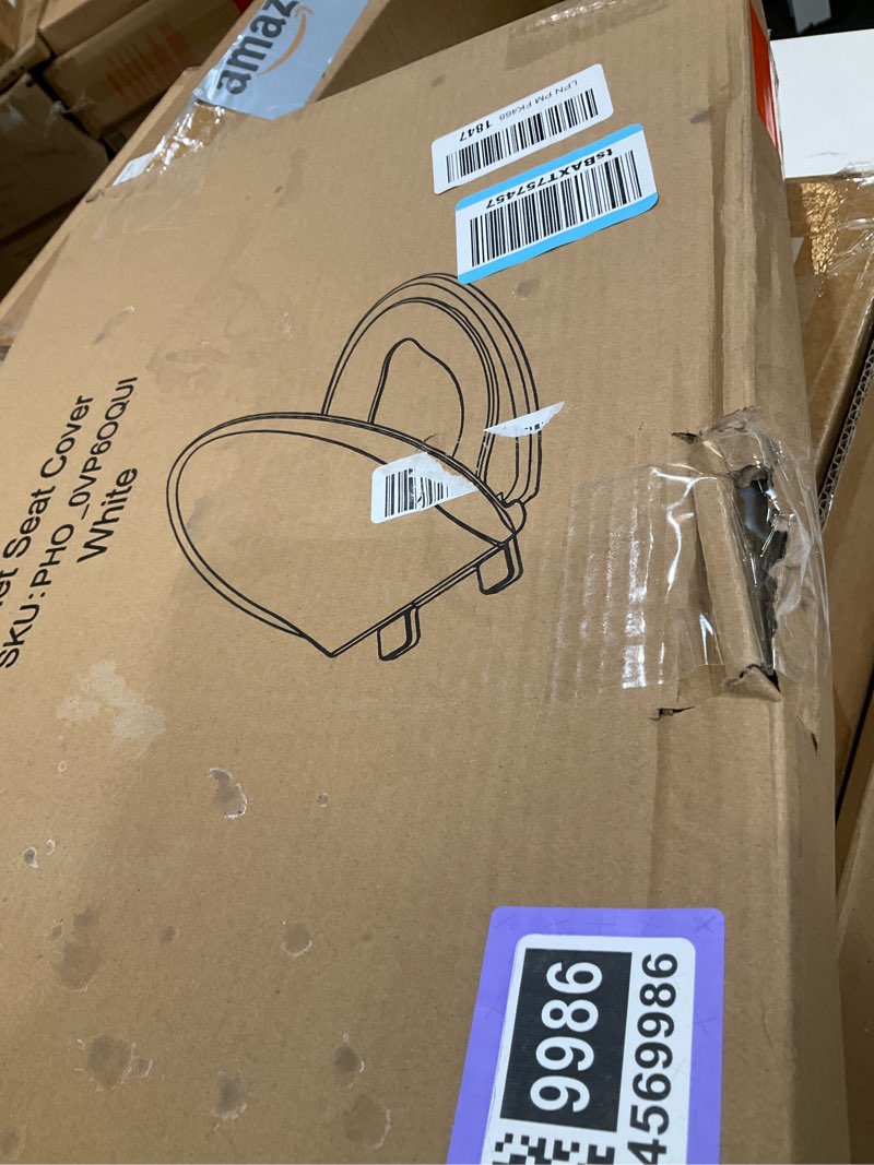 Condition photo showing New/Like New for Toilet Seat, Round Toilet Seat with Toddler Seat Built in, Potty Training Toilet Seat Round Fits Both Adult and Child, with Slow Close and Magnets- Round
