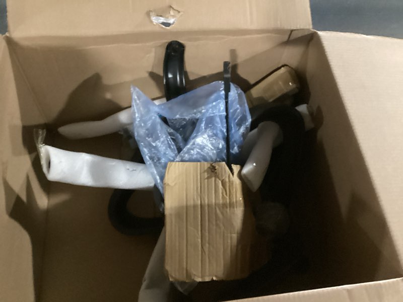 Condition photo showing As Is for dumos office desk chair - ergonomic mid back with lumbar support & rocking mode, height adjustable with fixed armrest, storage back for computer, gaming, conference, meeting room, 360° swivel, pink pink fixed arm 1