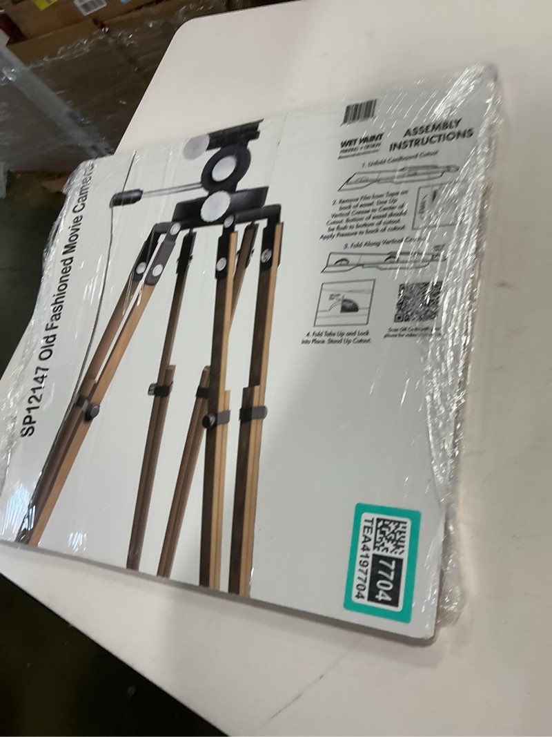 Condition photo showing Good Condition for SP12147 Old Fashioned Hollywood Movie Camera Movie Set Prop Cardboard Cutout Standee Stand up