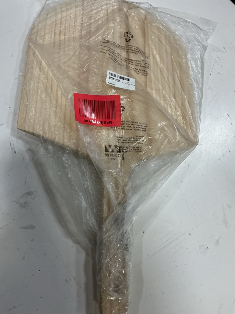 Condition photo showing Good Condition for winco 24" pizza peel, 14 x 15" blade, wooden