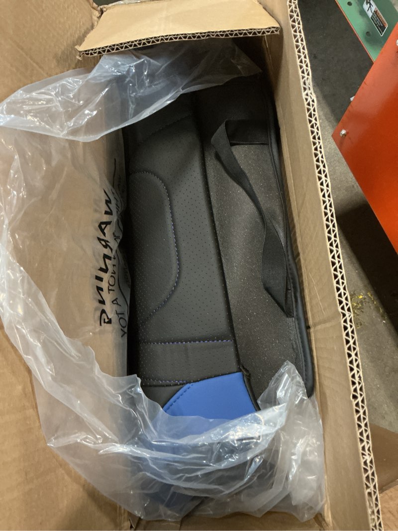 Condition photo showing Good Condition for FREESOO Seat Covers for Honda CRV, Custom Fit Seat Covers Full Set, CRV LX EX EX-L Sport Touring Special Edition Trailsport Hybrid & Gas 2023 2024 2025 2026, Leather Waterproof Seat Cover, Black&Blue Black & Blue CR-V 2023-2026 Full Set