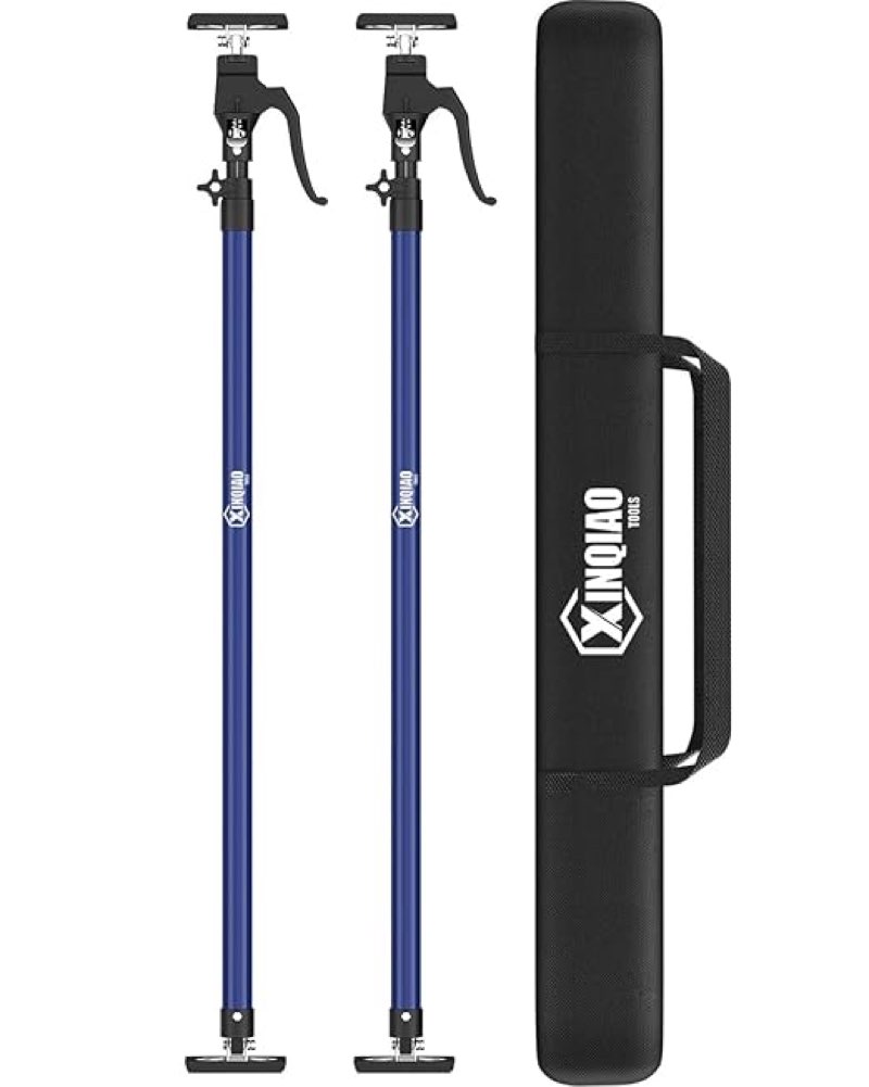 XINQIAO Cabinet Jacks for Installing Cabinets, Heavy Duty Third Hand Tools Adjustable Support Pole from 125 CM to 290 CM, 2 PCS