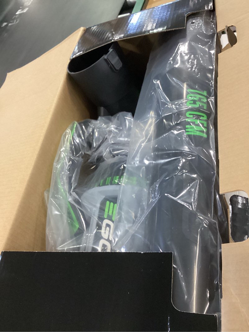 Condition photo showing New/Like New for EGO POWER+ Leaf Blower, Cordless Electric 756 CFM, Includes 56V 5.0Ah Battery and Charger - LB7654 765 CFM w/5.0Ah Battery