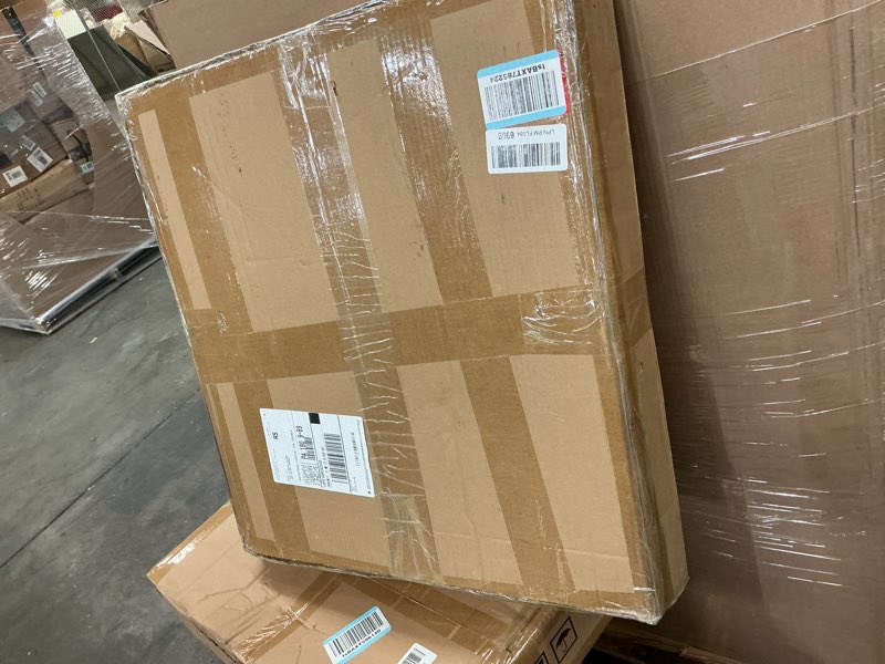 Condition photo showing New/Like New for Round End Table, Tempered Glass End Table with Metal Frame, Small Coffee Table, Black Sofa Side Table for Living Room, Balcony, Bedroom