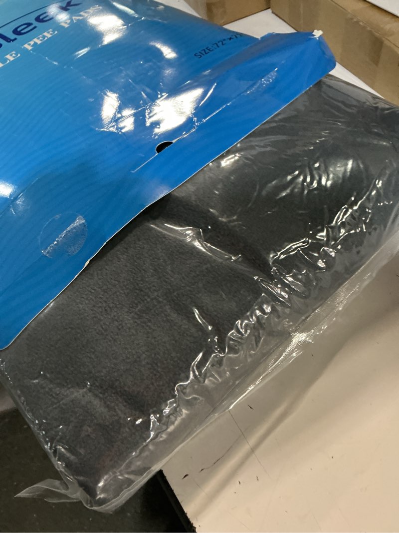 Condition photo showing New/Like New for sunsleek washable pee pads for dogs 72"x72" extra large super absorbent non-slip reusable puppy pads for playpen, crate, floor, waterproof pet training mats for quick-dry whelping pads & incontinence gray 72x72 inch (pack of 1)