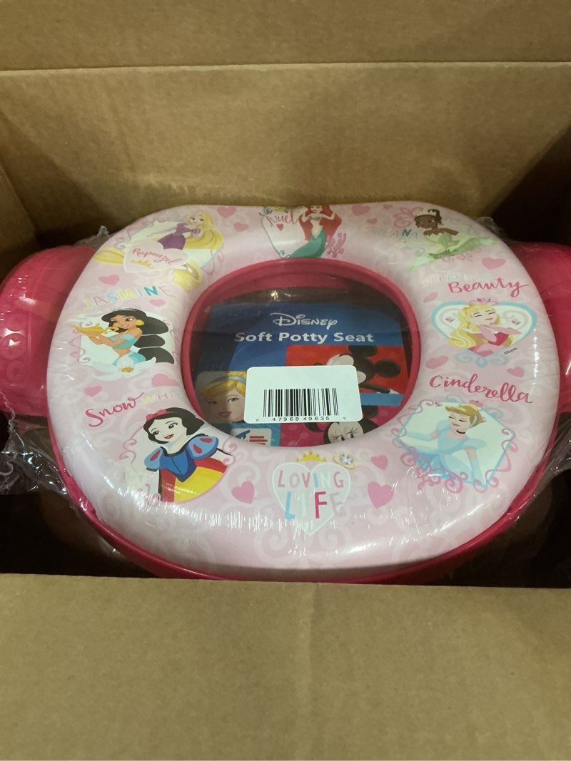 Condition photo showing New/Like New for disney princess "loving life" 2 piece essential potty training set - soft cushion