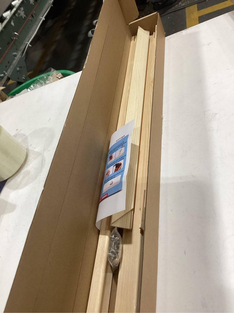 Condition photo showing As Is for diy canvas stretcher bars 20x28 inch canvas frame - easy to assemble, gallery wrap oil frame kits canvas wood stretcher bars- for oil paintings, prints, paint by numbers & posters