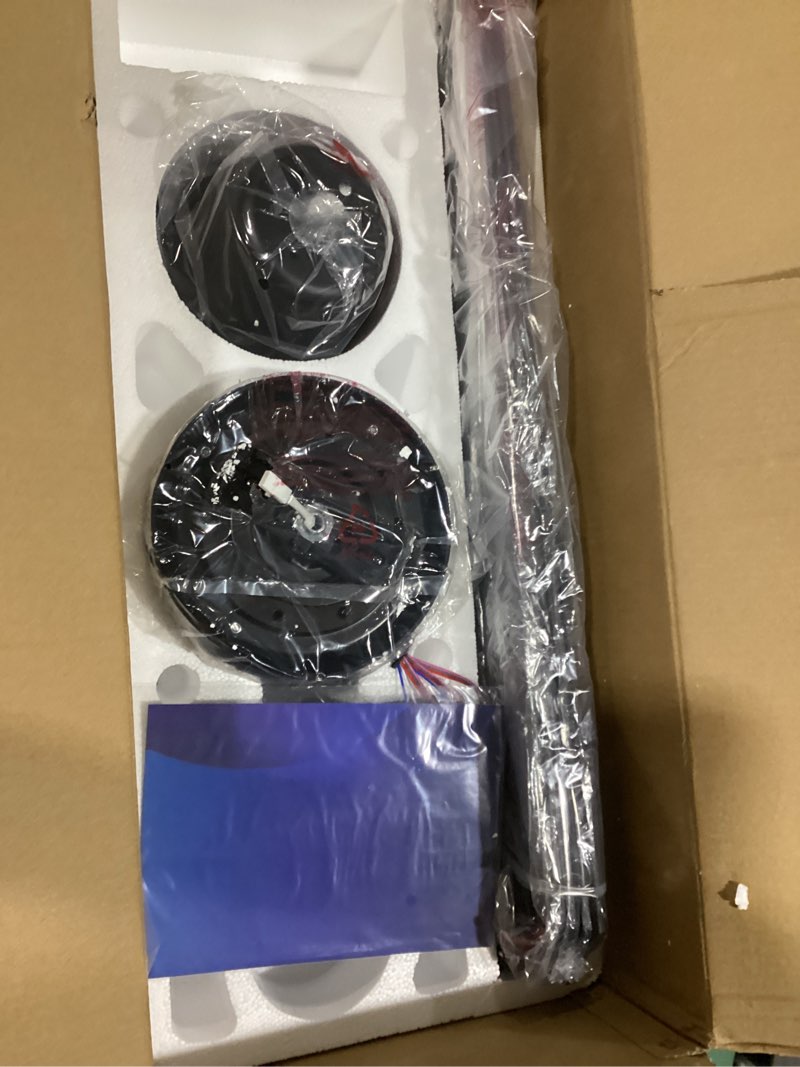 Condition photo showing Good Condition for ocioc 52 inch Ceiling Fans with Lights, Large Air Volume Ceiling Fans with Reversible Quiet DC Motor and Remote?Black? Black 52 inch-Standard