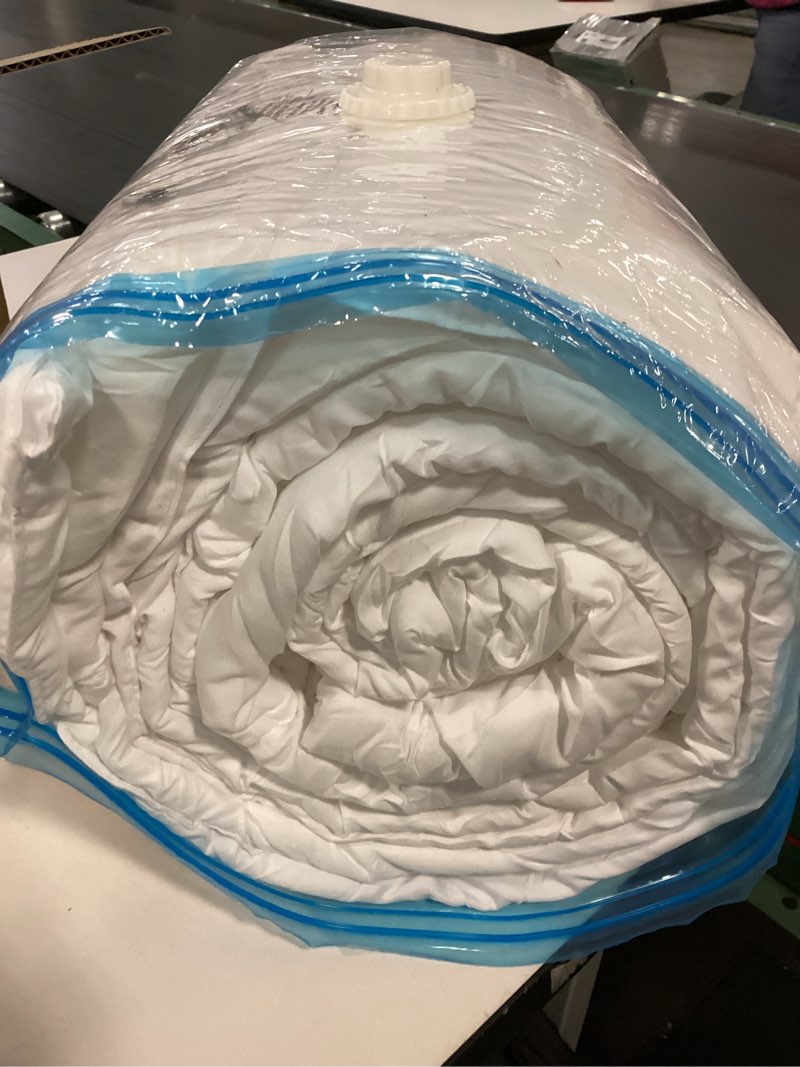 Condition photo showing As Is for Bedsure Comforter Duvet Insert - Quilted Comforters Full Size, All Season Duvet, GentleSoft Down Alternative Bedding, with 8 Tabs, Gifts for Women/Men, White, Full 86 x 82 Inches Full White