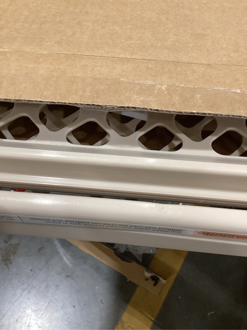 Condition photo showing New/Like New for Toddleroo by North States - Supergate Ergo Baby Gate: Plastic Baby Gate for Stairs & Doorways - Adjustable Indoor Safety Gate - Made in USA - 26 to 42 Inches Wide - 26 Inches Tall - Sand