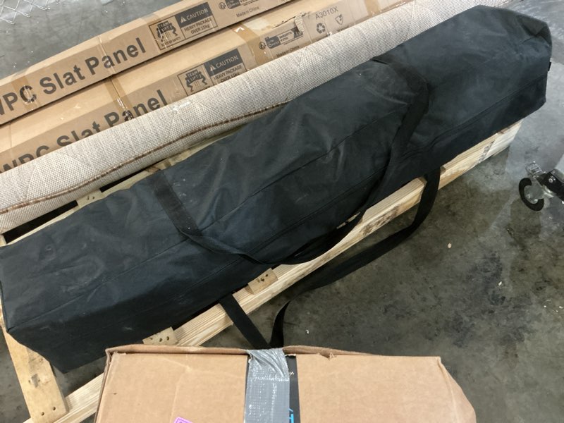 Condition photo showing As Is for cobizi 10x30 pop up canopy with roller bag & 8 removable sidewalls, canopy tent for parties, wedding, and commercials, waterproof and instant shelter uv50+ outdoor gazebo with 4 sandbags(gray) gray 10x30ft