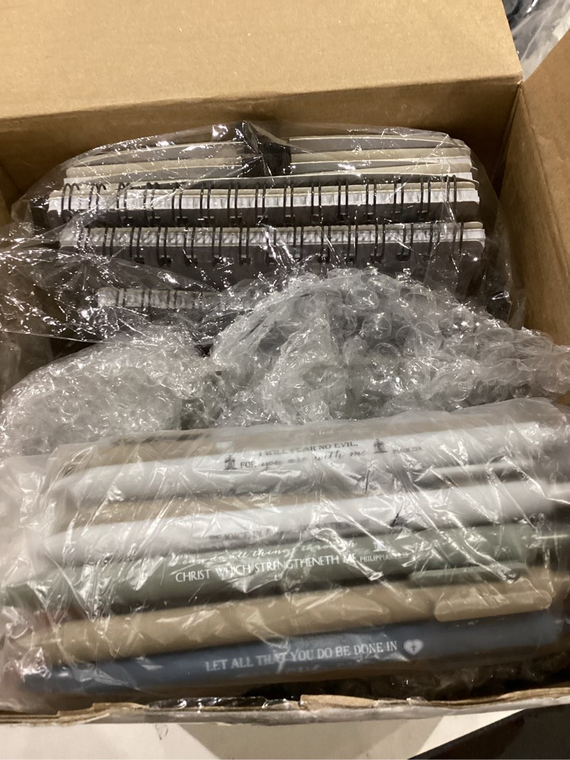 Condition photo showing Good Condition for kosiz christian gifts bulk with spiral religious notebook with sticky notes and bible verse pens motivational notebook valentines day gifts for church sunday school(netural color,60 pcs/30 set) 60 netural color