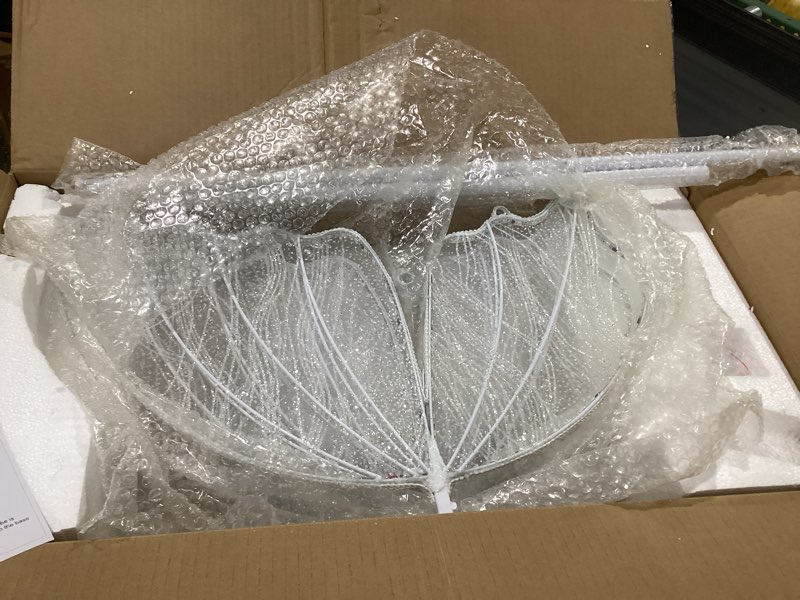 Condition photo showing Good Condition for wedding butterfly rgb floor lamp: smart led hanging light with remote control - 7 colors butterflies decoration - adjustable height props for birthday party baby shower (60 cm/23.6 in, 1 piece) 60 cm/23.6 in 1.0