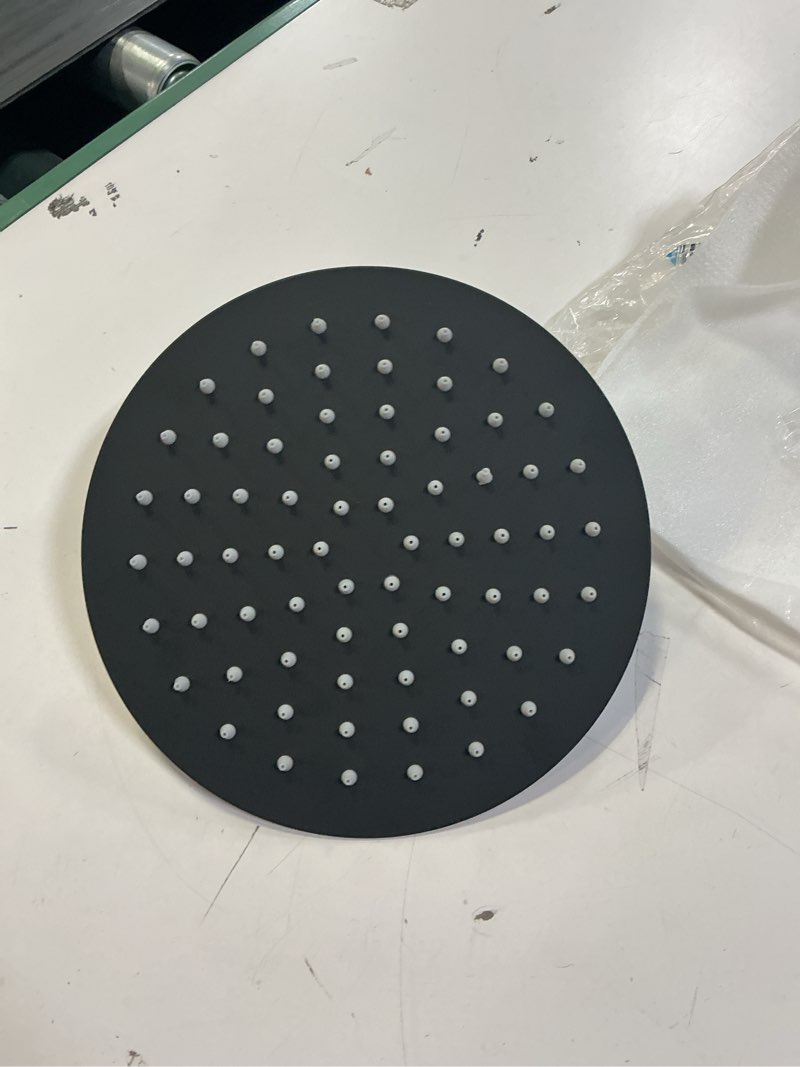 Condition photo showing Good Condition for ( incomplete 1 pcs )Shower System Matte Black Outdoor Shower Fixtures with 8\\\" Rain Shower Head Handheld Sprayer Single Handle 304 Stainless Steel Wall Mounted Shower Shower Faucet Combo for Bathroom or Backyard Matte Black Two Modes