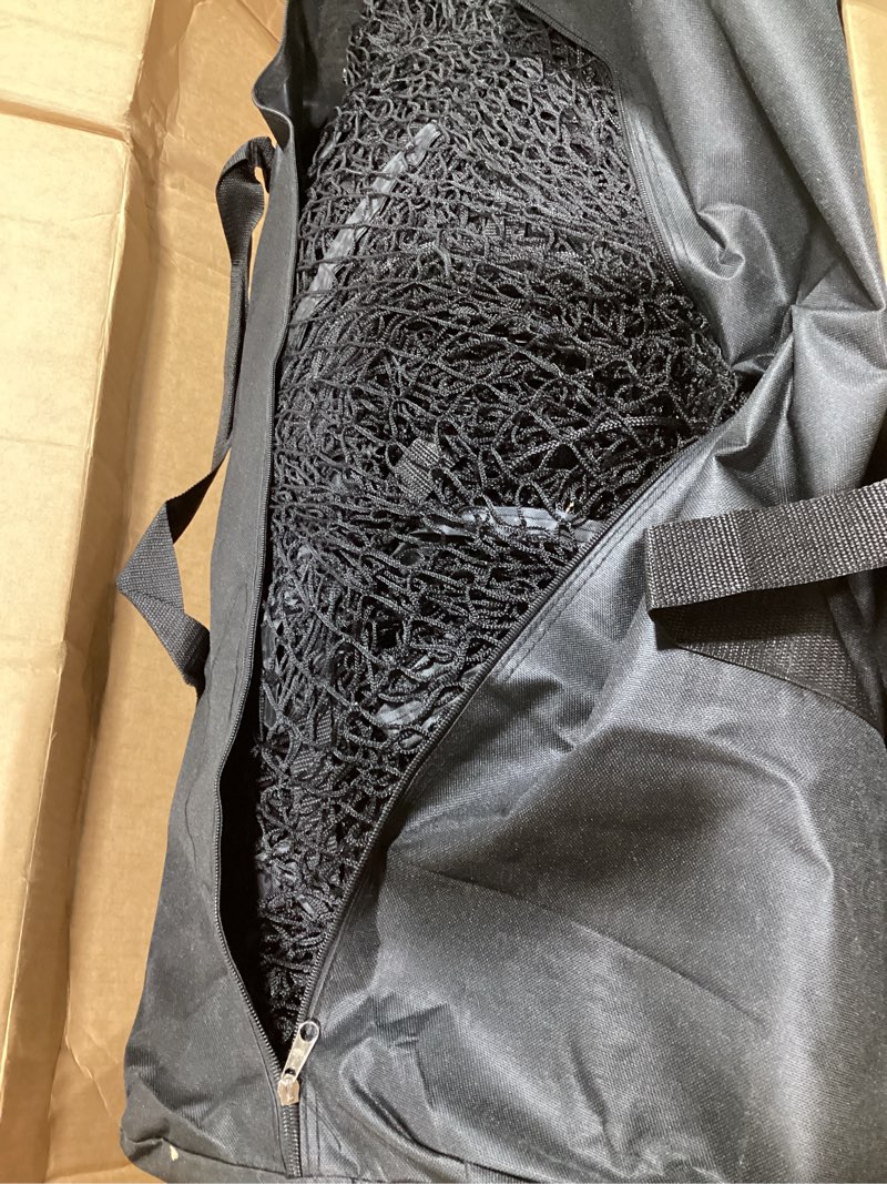 Condition photo showing Good Condition for baseball batting cage - 22x12x8ft softball batting cage net for backyard with pitching hole, 12.7mm fibreglass pole baseball practice pitching net training equipment with carry bag
