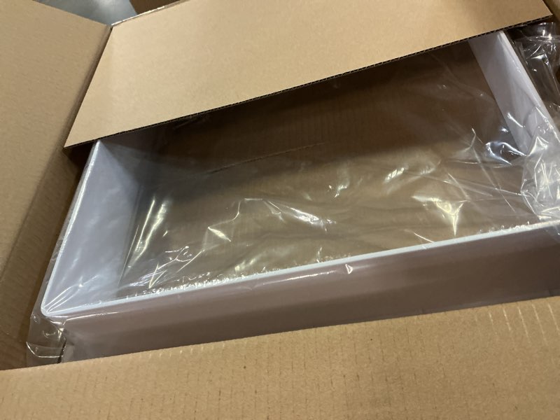 Condition photo showing Good Condition for zoiz rv roof vent garnish replacement modular installation interior trim ring - 2.9" vertical leg ceiling garnish for 14"x14" rv vents