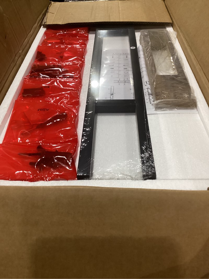 Condition photo showing New/Like New for 5-Tier Bakers Rack with Power Outlet, Microwave Stand, Bread Rack,Coffee Stand, Baker's Rack with Rolling Wheels and 4 Hooks, Kitchen Shelves for Spices, Pots and Pans,Black