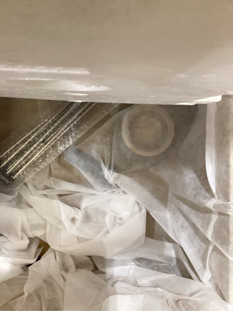 Condition photo showing New/Like New for Stainless Steel Gold Kitchen Sink, 25x22 Drop in Kitchen Sink Single Bowl Outdoor Brushed Gold Topmount 16 Gauge Utility RV 10 Inch Deep Basin Brushed Gold 25"x22"x10"