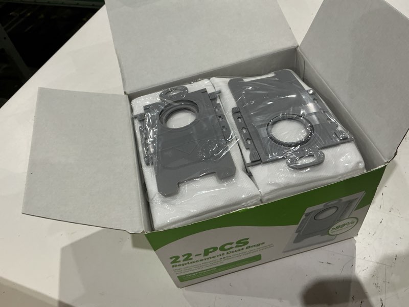 Condition photo showing Good Condition for vbn 22 packs q10 q7 q5 dust bags for roborock q7 m5+, q10 s5+/q10 x5+, s8 pro ultra, s8+, q7 max+, q5+, q5 max+, s7 max ultra,s7 maxv ultra and q8 max+ vacuum bag replacement, 3.6l