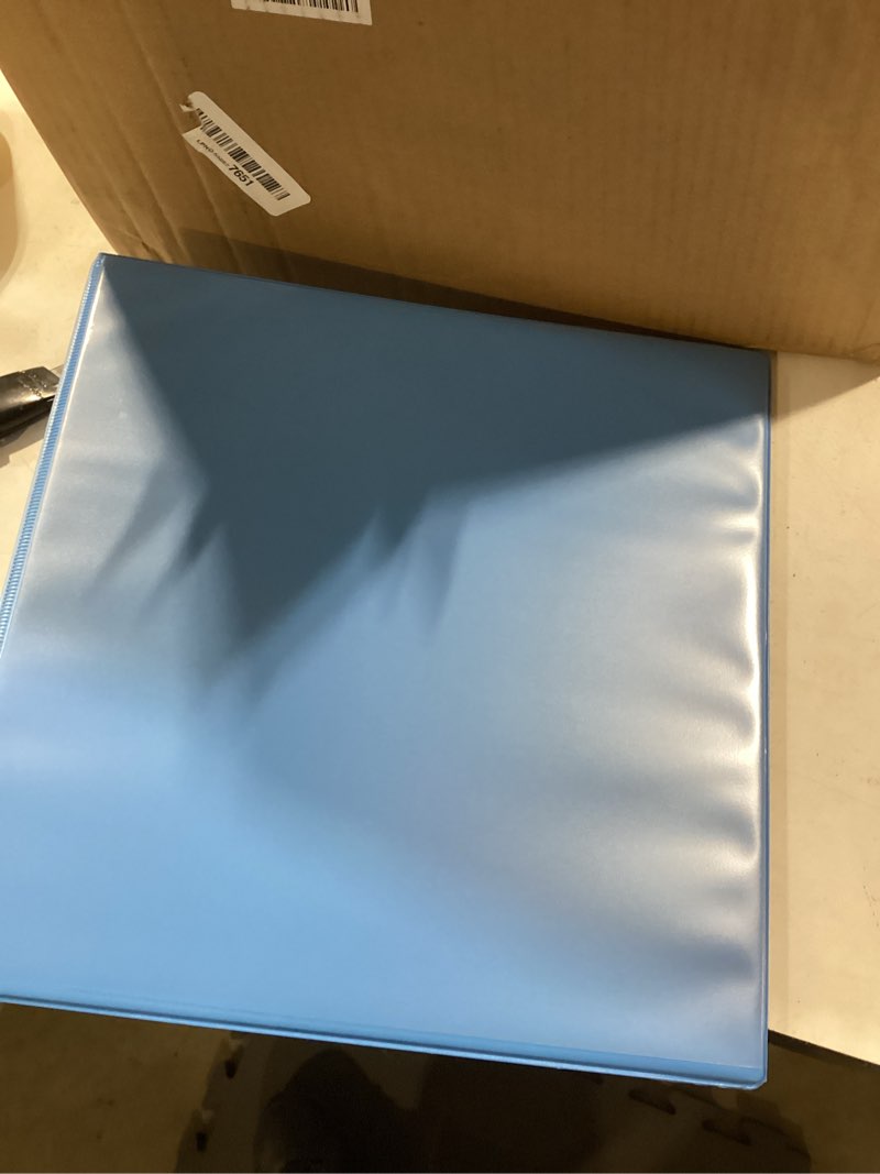 vivin 2 inch round ring view binder for durability, standard 3 ring binder for 450 sheets of us letter size paper, pvc-free, 6-pack (light blue) 2 inch 6 pack light blue