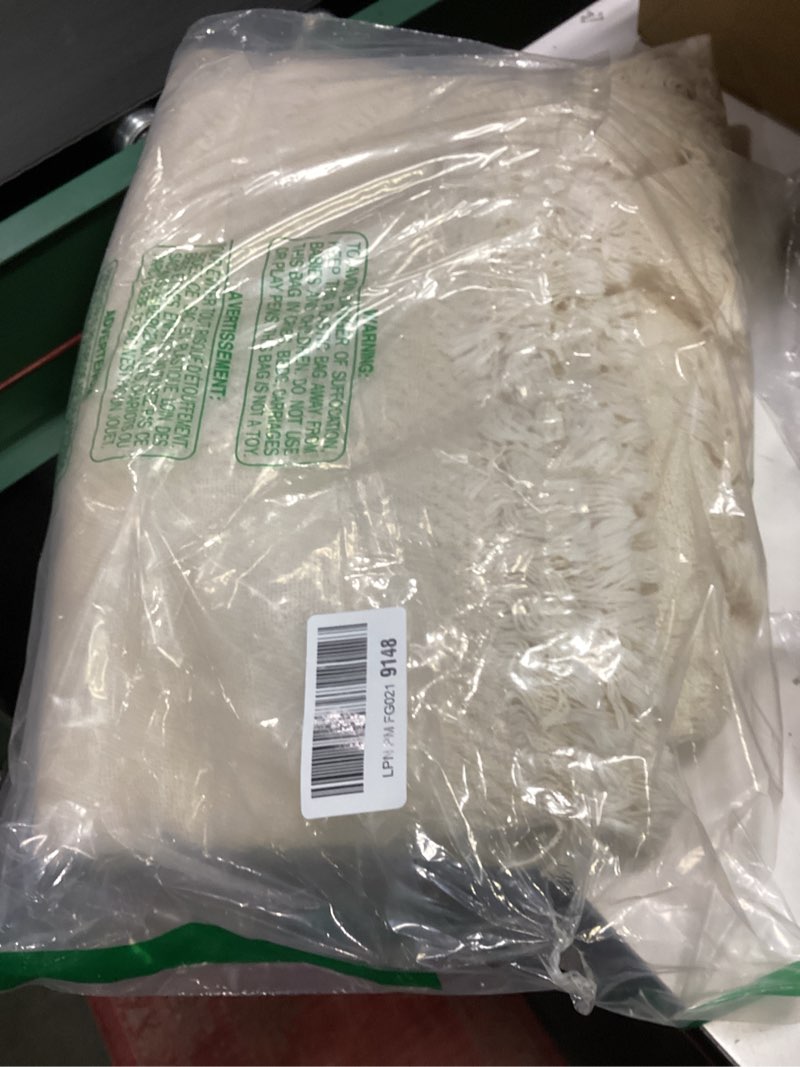 Condition photo showing Good Condition for Pure Country Weavers Irish Fisherman Natural Waffle Weave Blanket - Gift Tapestry Throw Woven from Cotton - Made in The USA (69x48)