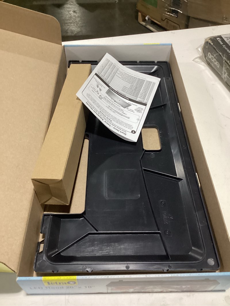 Condition photo showing As Is for Tetra LED Hood 20 Inches By 10 Inches, Low-Profile Aquarium Hood With Hidden Lighting