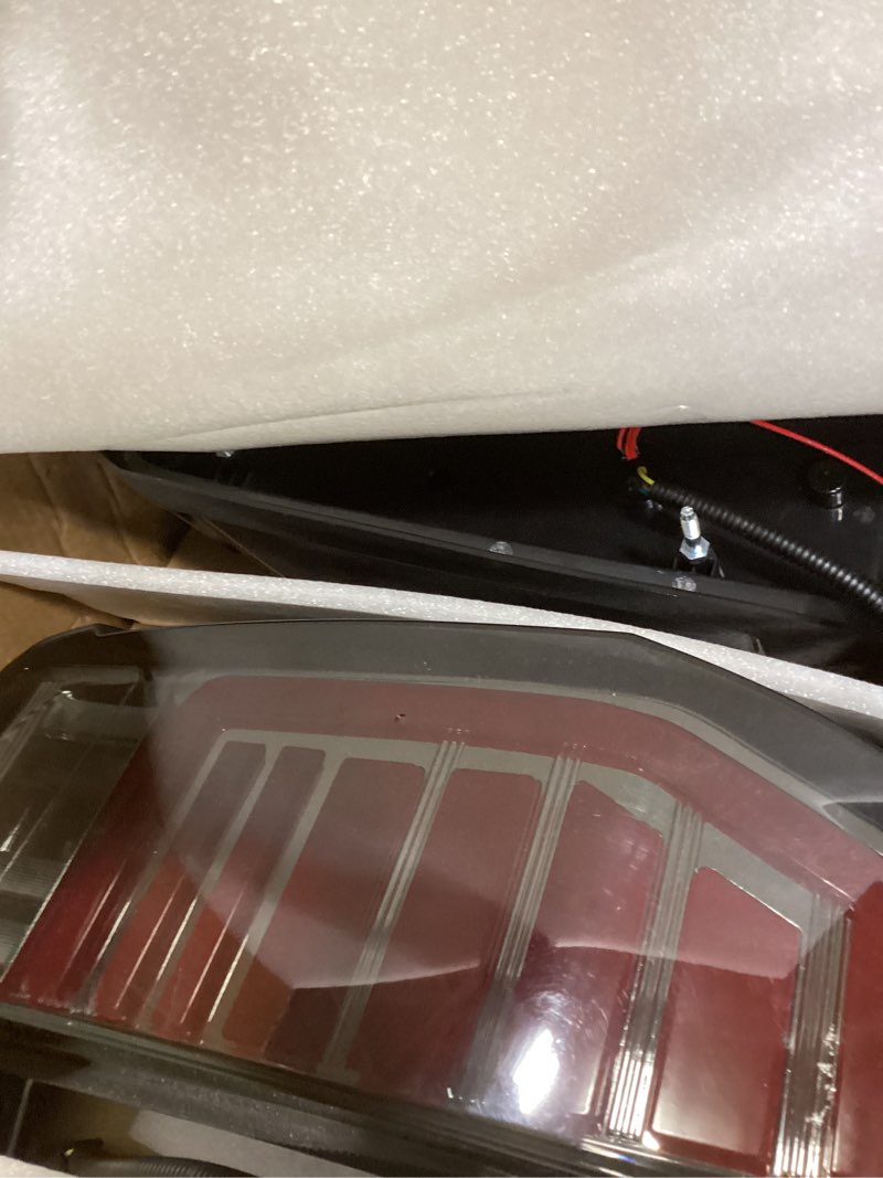 Condition photo showing Good Condition for led tail lights pair fit for chevy suburban tahoe 2021-2024 left& right side, smoke lens 84849416 84849417