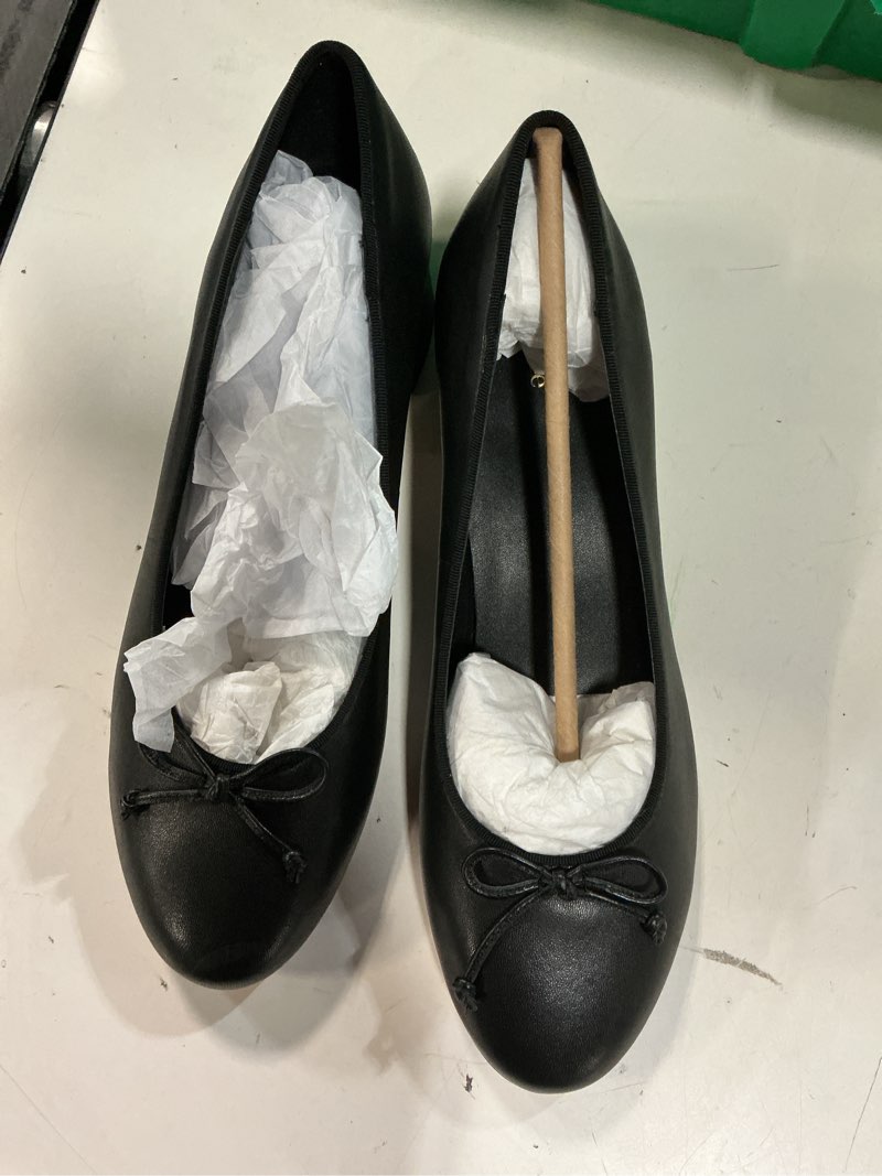 Condition photo showing Good Condition for quince italian leather twist mid heel mule size 8.5