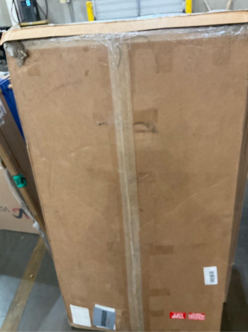 Condition photo showing As Is for officesimpli large washer dryer countertop with shelf - 30 x 58 inch - made in usa laundry countertop over washer and dryer with non-slip pads, storage shelf, laundry topper organizer, iconic maple iconic maple 2 tier (30" x 58")