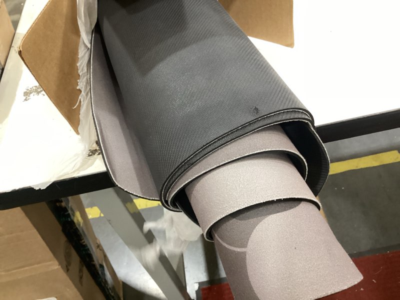 Condition photo showing As Is for homemall office chair mat for hardwood and tile floor, 48" x 36" computer desk chair mat, anti-slip mat for rolling chair, large floor protector for home office, light gray light gray 48"x36"