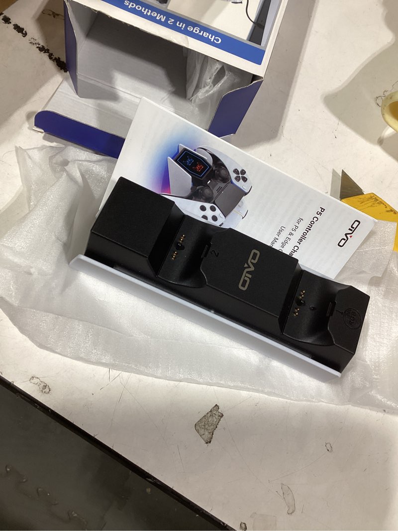 Condition photo showing Good Condition for OIVO PS5 Controller Charger with Fast Charging AC Adapter, PS5 Controller Charging Station Stand for PlayStation 5, Docking Station Replacement for PS 5 Accessories Kits Black