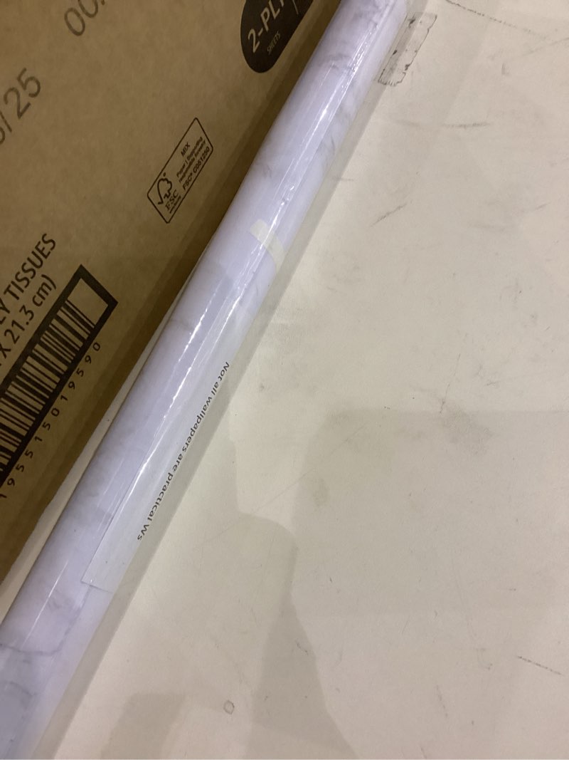 Condition photo showing New/Like New for practicalWs Marble Wallpaper Granite White and Grey Paper Roll 23.6" x 118" Kitchen Countertop Cabinet Furniture is Renovated Thick PVC Easy to Remove Without Leaving Glue Upgrade 23.6" x 118" Gray/White