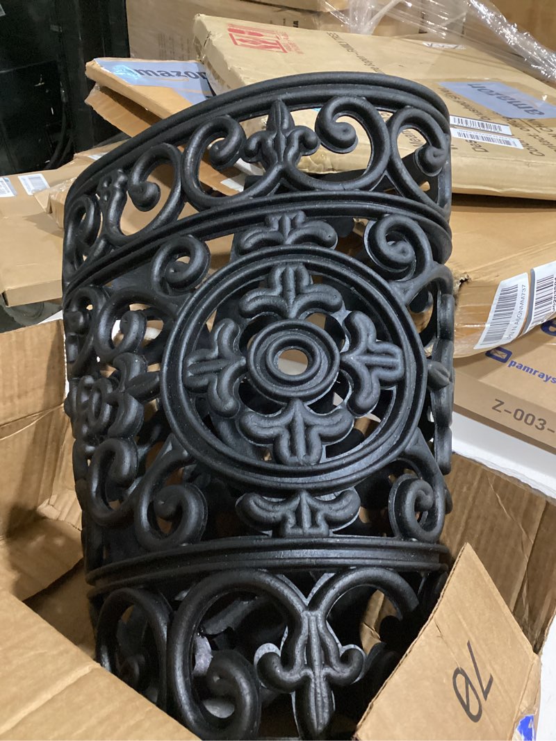 Condition photo showing As Is for black rubber doormat