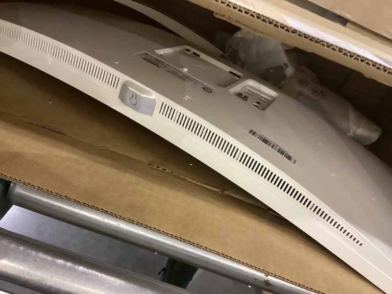 Condition photo showing As Is for LG 34SR60QC-W 34-inch QHD (3440x1440) Curved Smart Monitor with Streaming, UltraWide Screen, webOS, HDR10, 100Hz, Built-in Speaker, AirPlay2, Screen Share, Bluetooth, ThinQ App, White