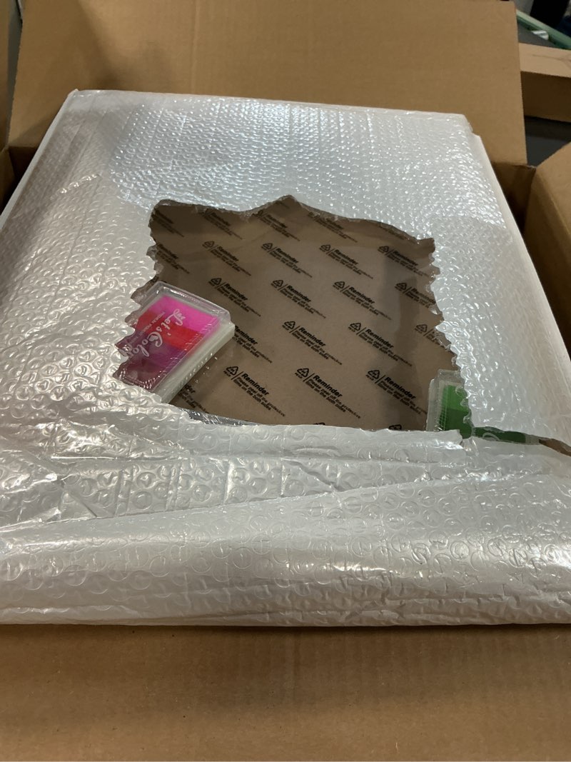 Condition photo showing Good Condition for TwoDays Flower Bouquet Handprint Art Craft DIY Kit, Unique Gifts for Mom From Daughter or Son for Mother's Day Birthday Christmas, Gift for Grandma.(12" X 16", With Wood Frame) Natural Framed 12" x 16"