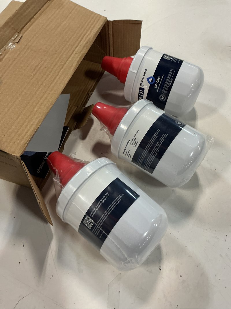 Condition photo showing Good Condition for GLACIER FRESH Replacement for DA29-00003G Water Filter, Compatible with Samsung* Aqua-Pure Plus, DA29-00003F, DA29-00003B, HAFCU1, RFG237AARS, FMS-1, RS22HDHPNSR, RSG257AARS, WSS-1, 3 Pack 3 Count (Pack of 1)