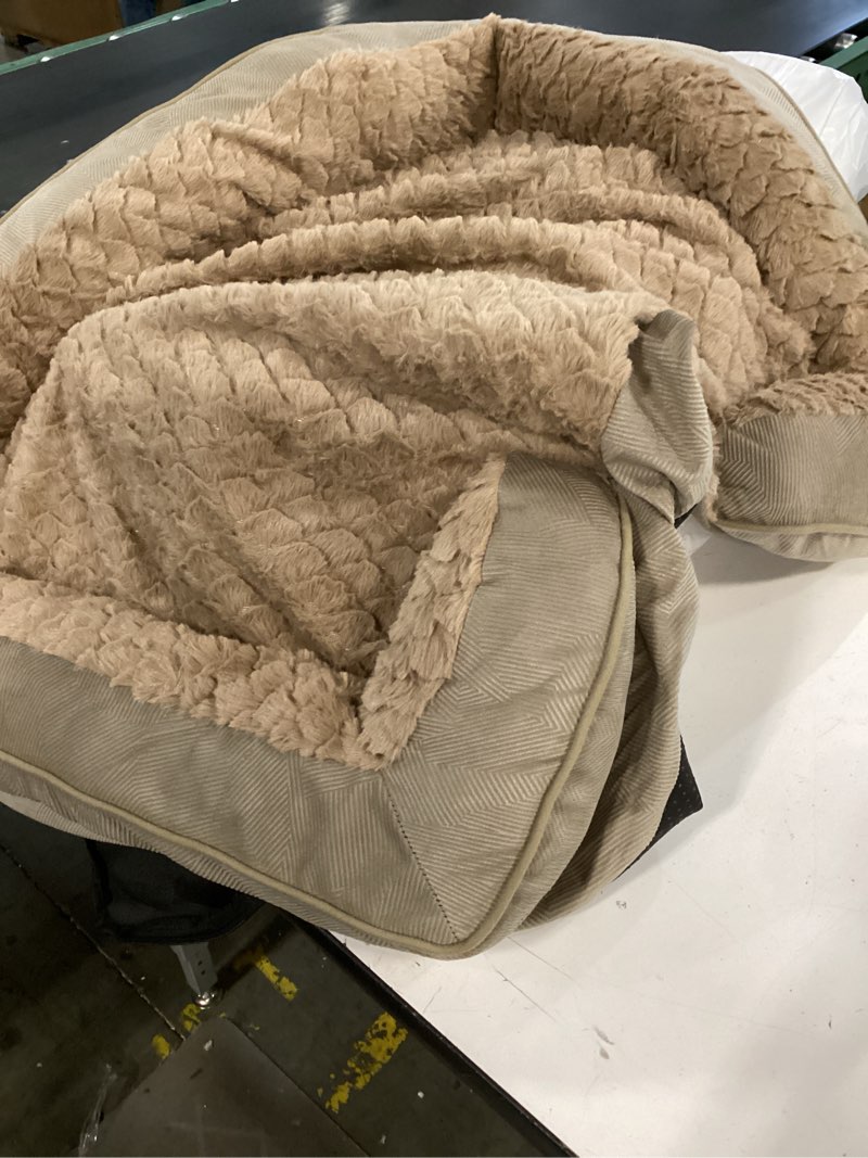 Condition photo showing Good Condition for invenho orthopedic dog beds large sized, xl washable dog sofa with egg-crate foam, waterproof lining and non-skid bottom xl (42"x 32"x 6.5") brown