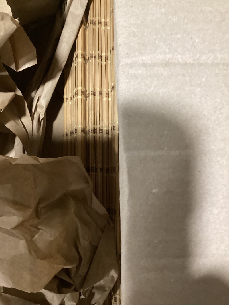 Condition photo showing Good Condition for cordless bamboo roman shades for windows, blinds size (36" w ×64" h) colour (bdp-driftwood) bdp-driftwood 36" w × 64" h