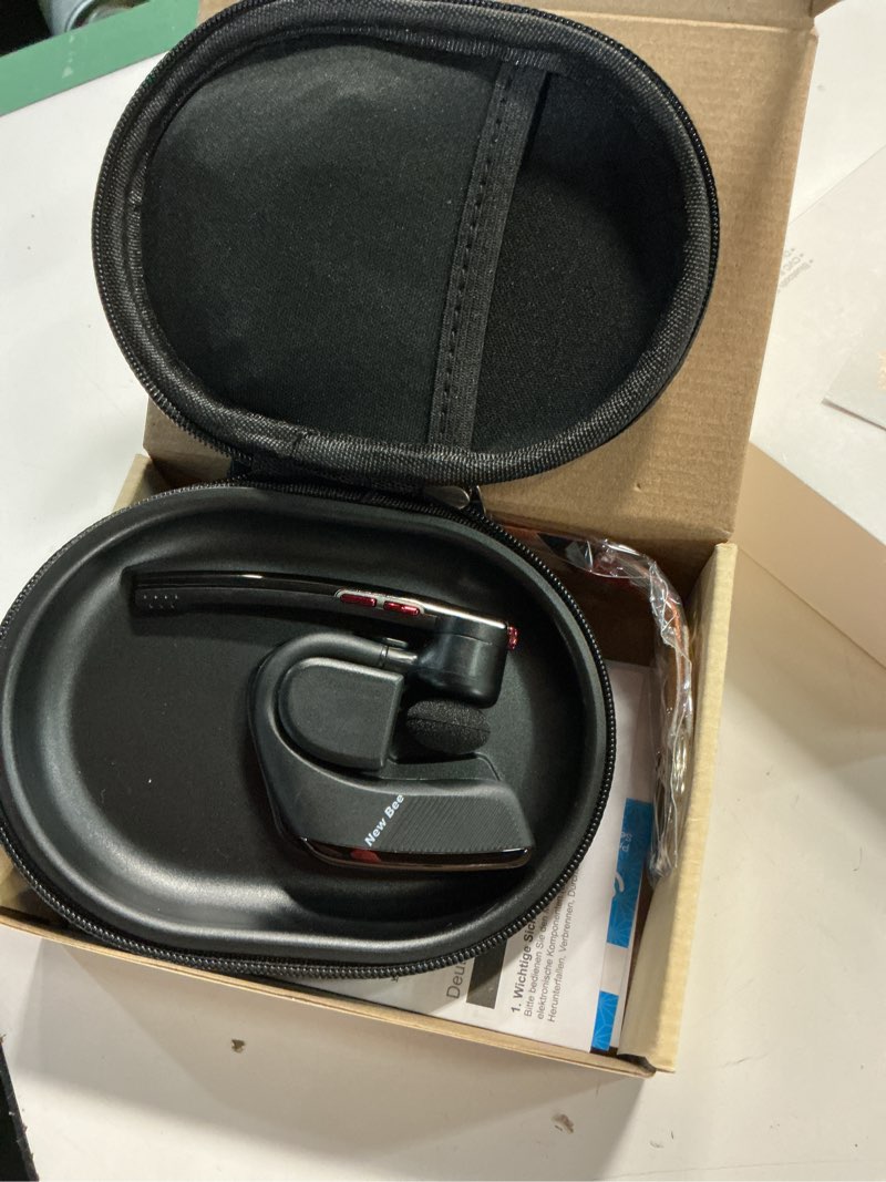 Condition photo showing Good Condition for new bee bluetooth earpiece v5.2 wireless bluetooth headset 24hrs talktime cvc8.0 dual mic noise cancelling for iphone/android/driver/business/office(black)