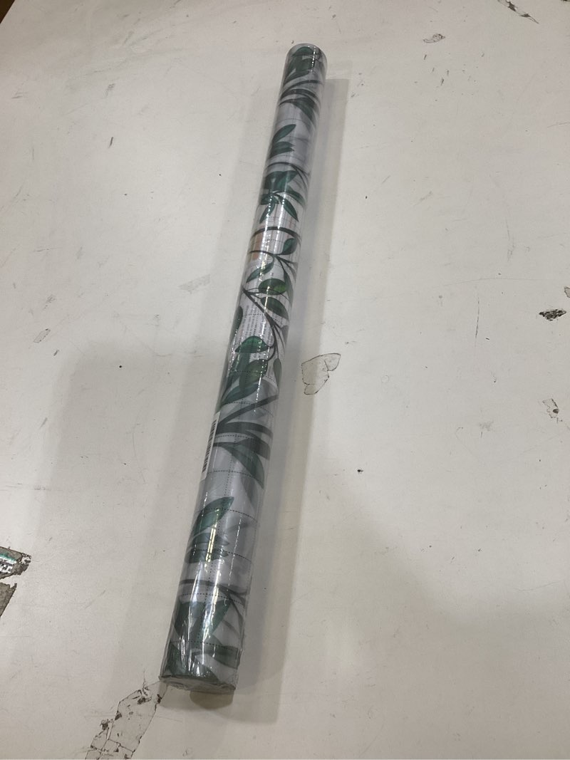 Condition photo showing New/Like New for window privacy film with cutting grid, non-adhesive stained glass window film decorative, static cling privacy window film (leaf rainbow,23.6 x 157.4 inch) leafy rianbow 23.6 inch x 157.4 inch