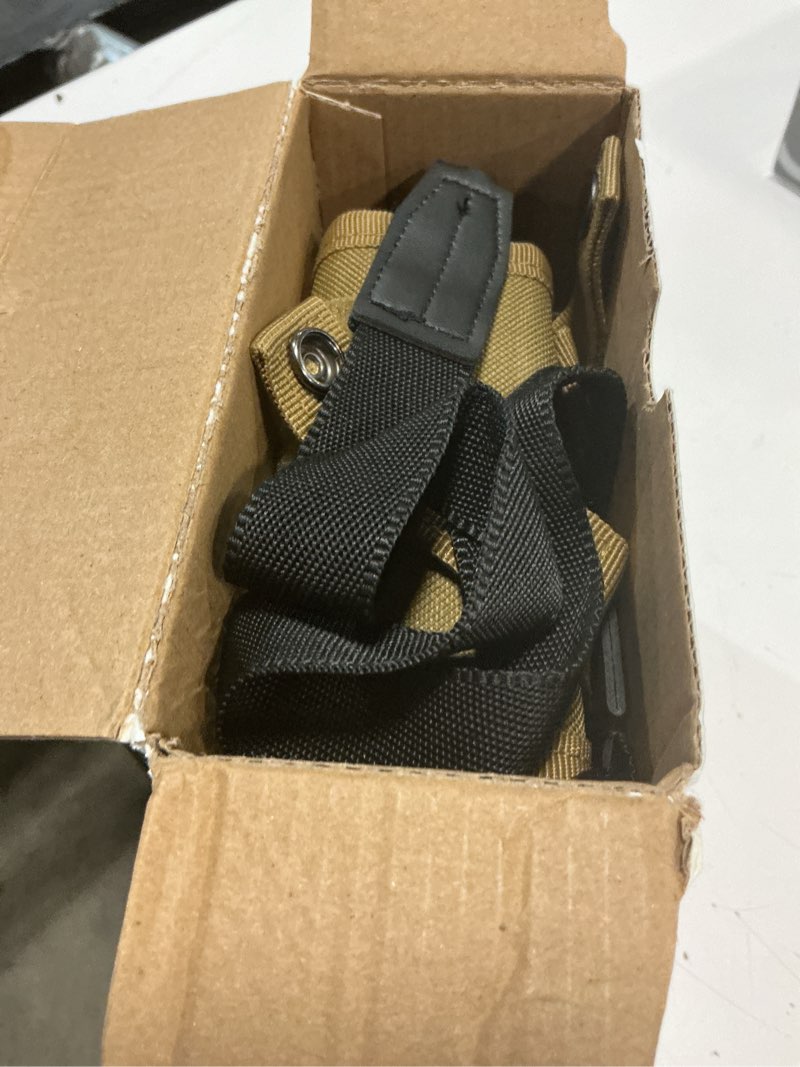 Condition photo showing Good Condition for 12x25 compact binoculars for adults: tactical molle bag & phone adapter & wide strap - high power small pocket binoculars for hunting hiking travel bird watching - durable gift for men & kids tactical black