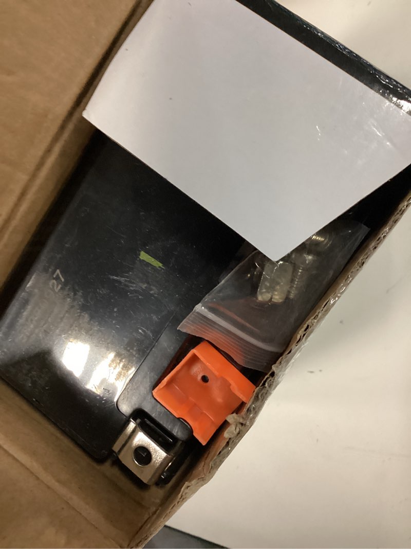 Condition photo showing As Is for expertpower ytx14-bs atv battery - 220 cca agm motorcycle battery 12v 14ah 10hr etx14-bs, utv, scooter, snowmobile, 4 wheeler powersports batteries, fourtrax 300, rancher 420, pioneer 500-700-1000