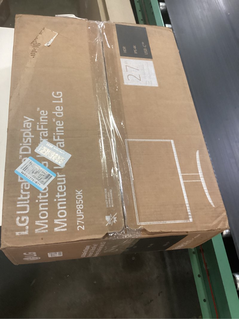 Condition photo showing New/Like New for lg 27up850k-w 27-inch ultrafine 4k uhd (3840 x 2160) ips computer monitor, 60hz, 5ms, displayhdr 400, built-in speaker, hdmi, displayport, usb type-c 90w pd, tilt/height/pivot adjustable stand, white 27-inch and usb-c